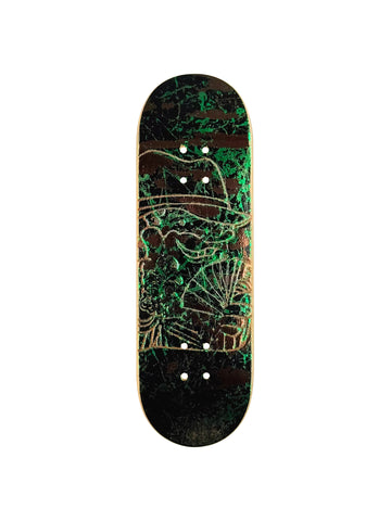 Stackedbob Black/Green/Brown Foil Deck (30mm)