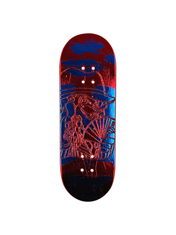 Stackedbob Blue/Red Foil Deck (32mm)