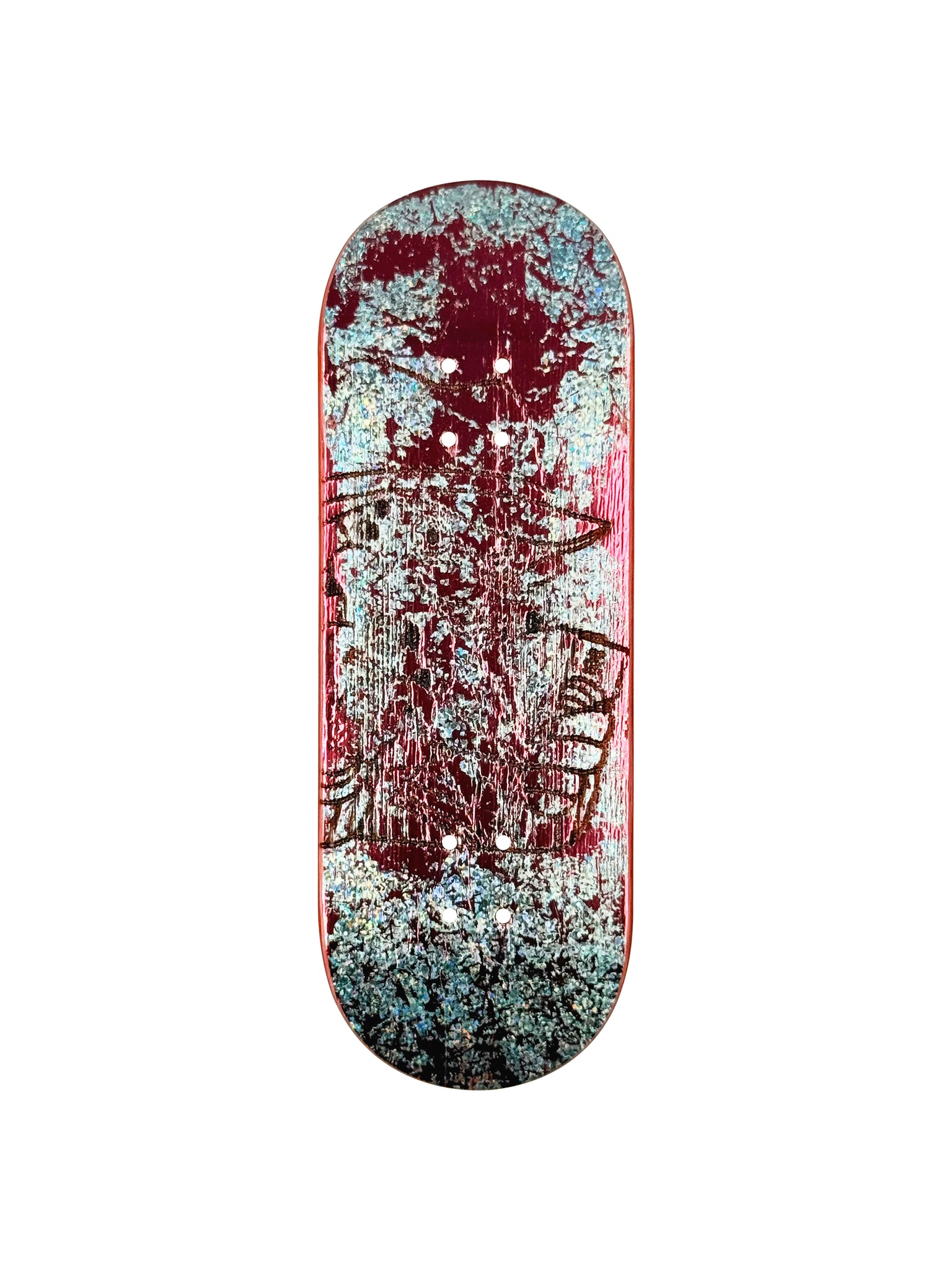 Stackedbob Pink/Multi Foil Deck (33mm)