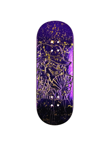 Stackedbob Purple/Gold Foil Deck (34mm)
