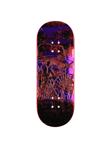 Stackedbob Purple/Black/Red/Pink Foil Deck (34mm)